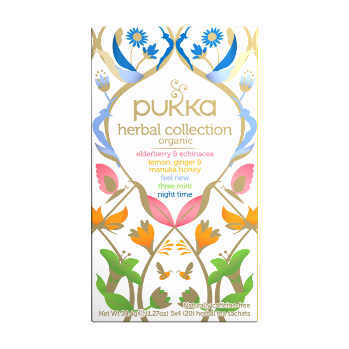 Pukka Herbs Herbal Collection 20 Tea Sachets, 34g