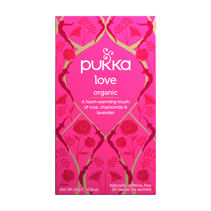 Pukka Herbs Love Tea 20 Tea Sachets, 24g