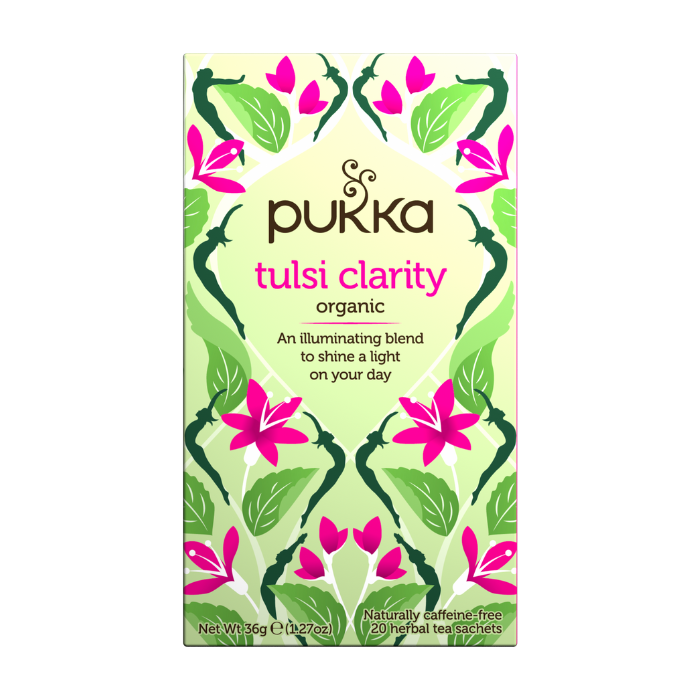 Pukka Herbs Tulsi Clarity 20 Tea Sachets, 36g