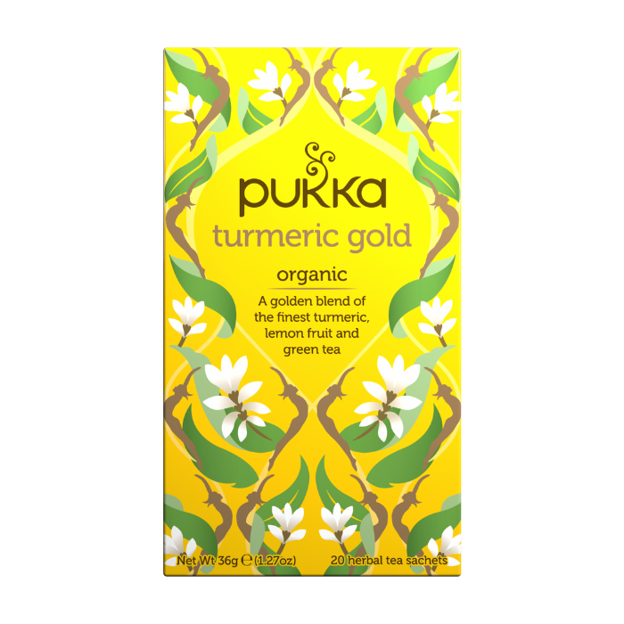Pukka Herbs Turmeric Gold 20 Tea Sachets, 36g