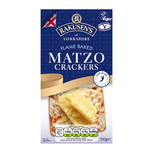 Rakusen's Flame Baked Matzo Crackers 150g