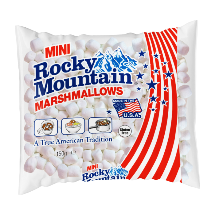 Rocky Mountain Mini White Marshmallows 150g
