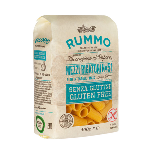 Rummo Gluten Free Mezzi Rigatoni Pasta 400g
