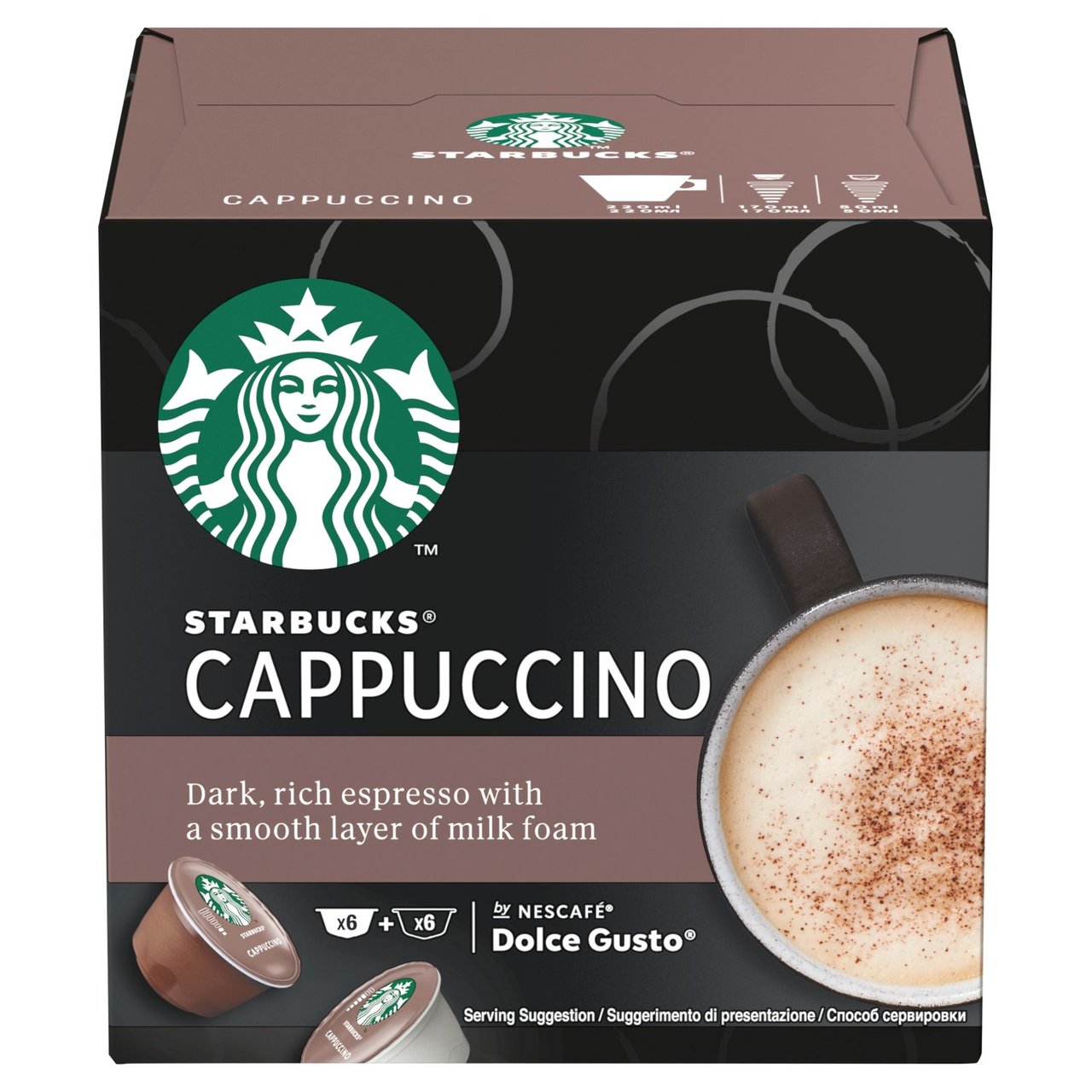 Starbucks Cappuccino 12 Coffee Pods