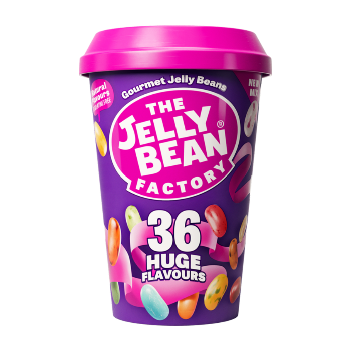 The Jelly Bean Factory 36 Huge Jelly Bean Flavours Cup 200g