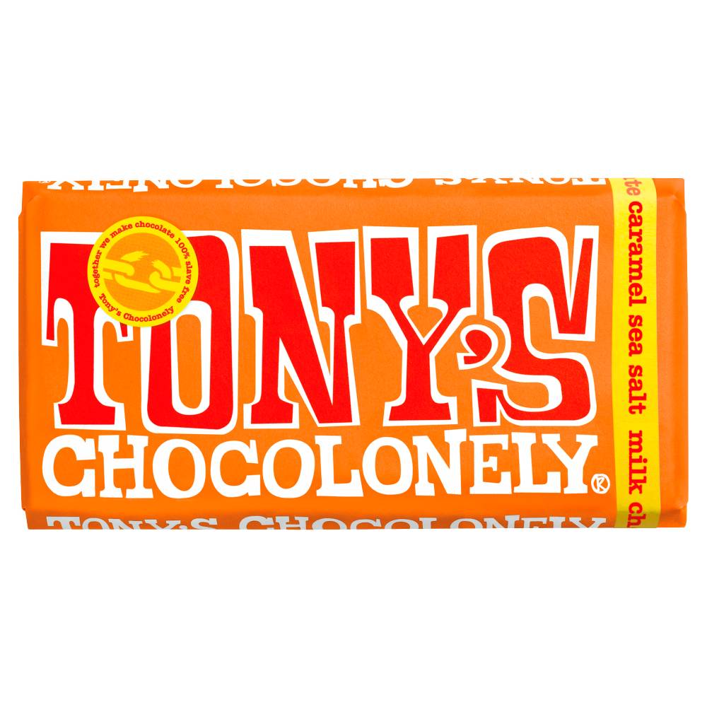 Tony's Chocolonely Milk Chocolate Caramel Sea Salt 180g