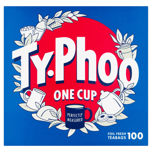 Typhoo One Cup - 100 Foil Fresh Teabags Per Pack, 200g