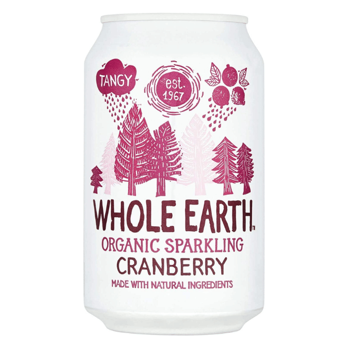 Whole Earth Organic Sparkling Cranberry Drink 330ml