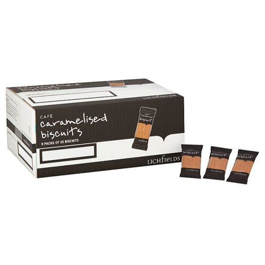 Lichfields Café Caramelised Biscuits 225 Individually Wrapped