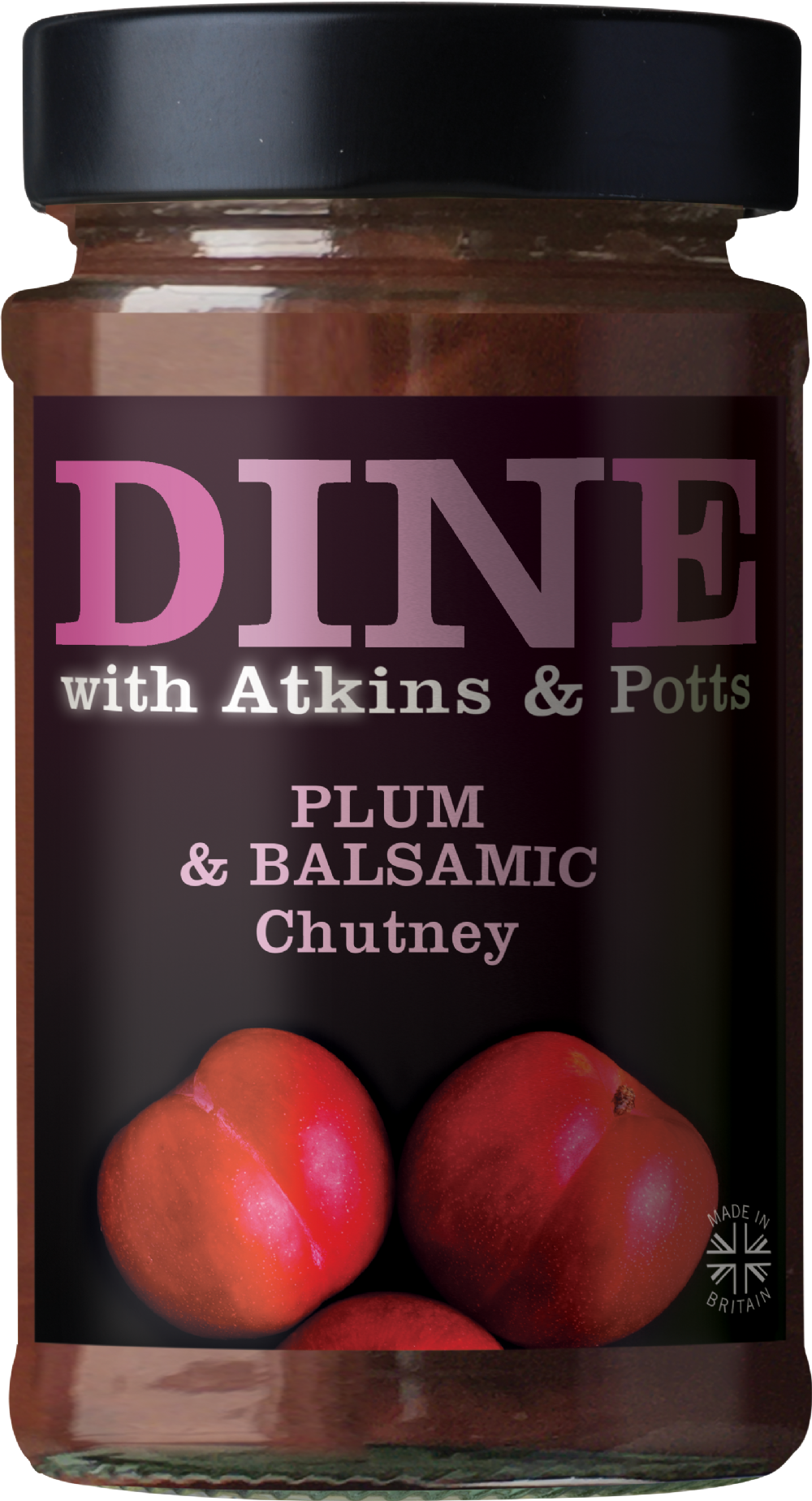 Atkins & Potts Plum & Balsamic Chutney 220g – Cheese & Pâté
