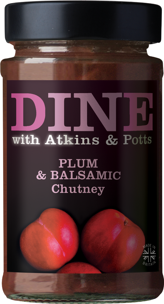 Atkins & Potts Plum & Balsamic Chutney 220g – Cheese & Pâté