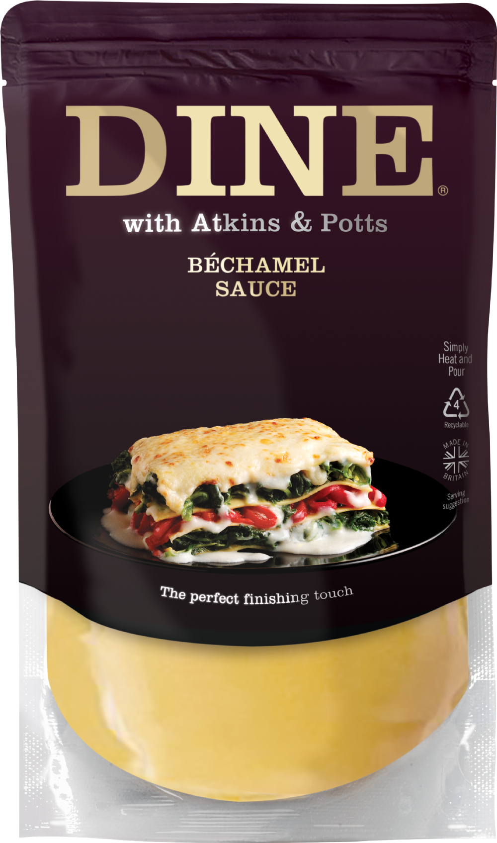 Atkins & Potts Bechamel Sauce 350g – Lasagne & Mac and Cheese Ready Made