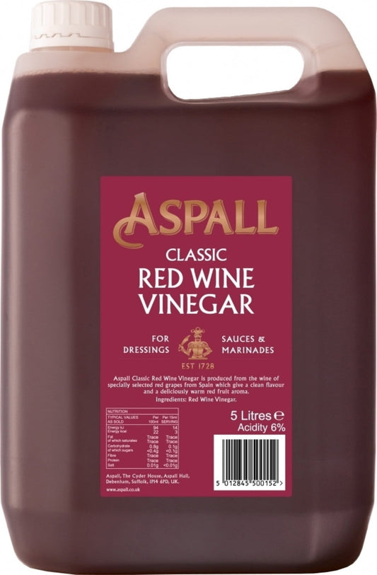 Aspall Classic Red Wine Vinegar 5L – Premium British Vinegar
