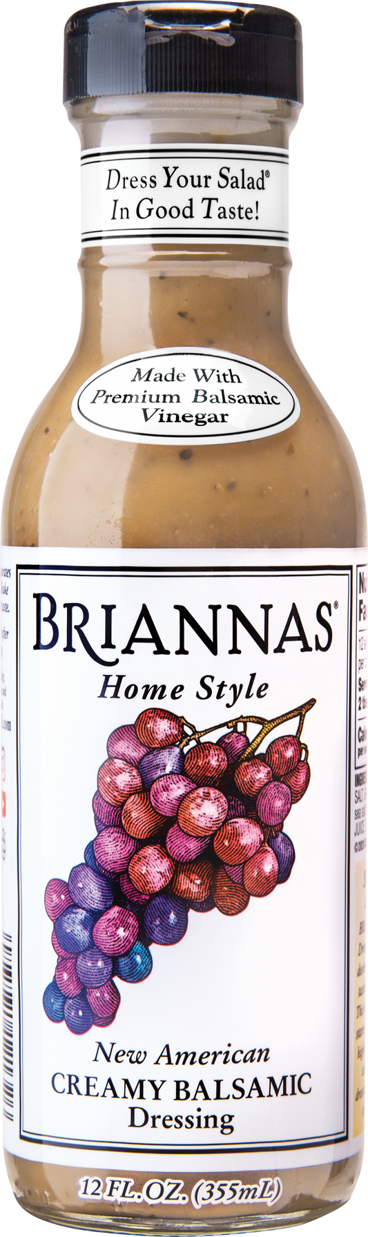 Briannas American Creamy Balsamic Dressing  Home Style  355ml