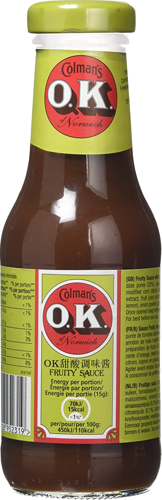 Colman's Ok Sauce Fruity 335g