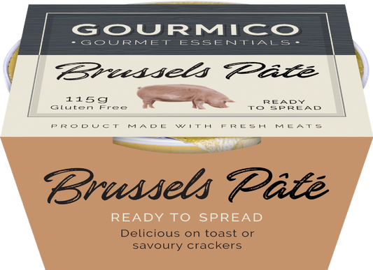 GOURMICO Brussels Pâté 115g – Smooth Pork Liver Spread, Gluten Free