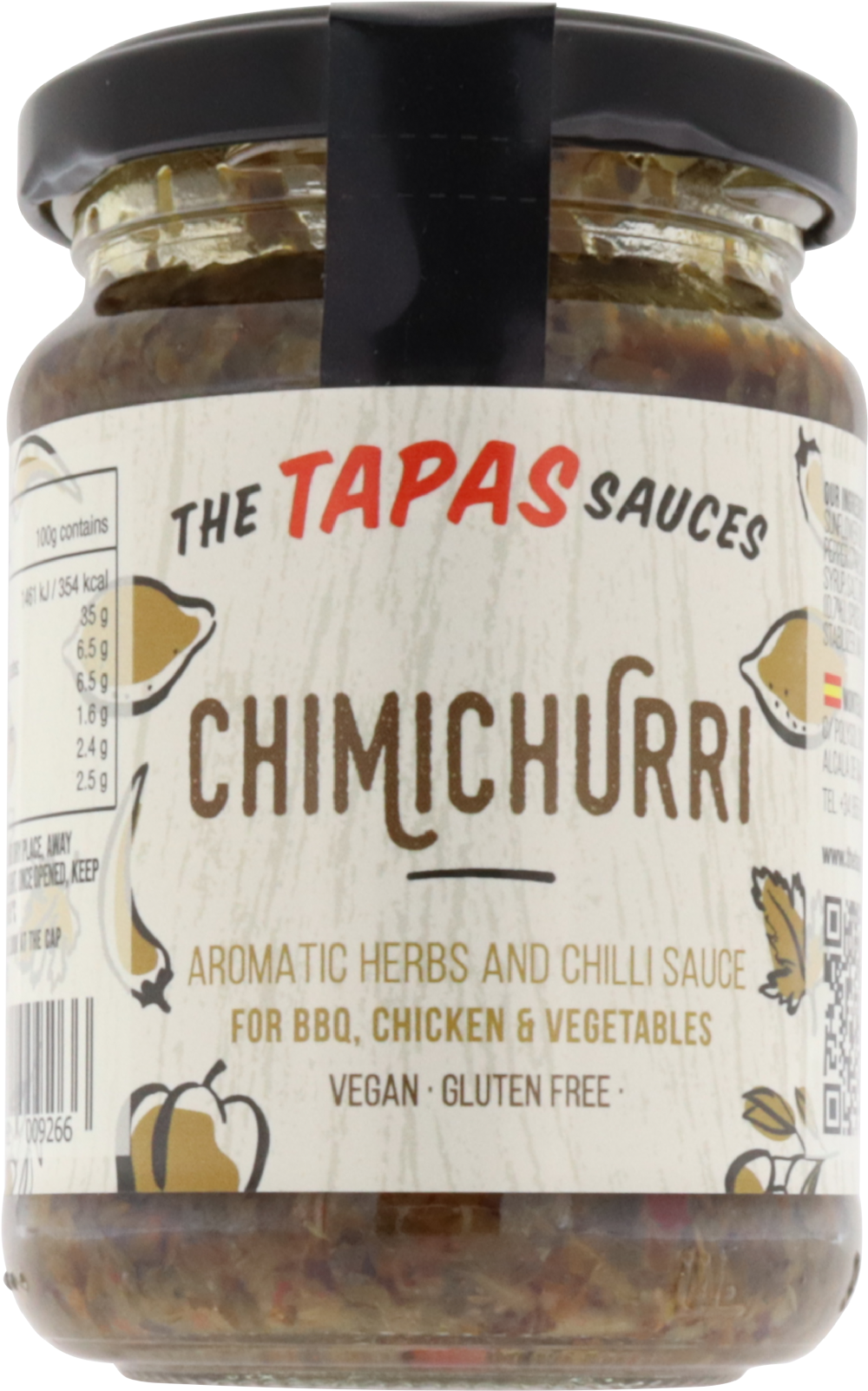 The Tapas Sauces Chimichurri 180g for Steak Chicken & Vegetables
