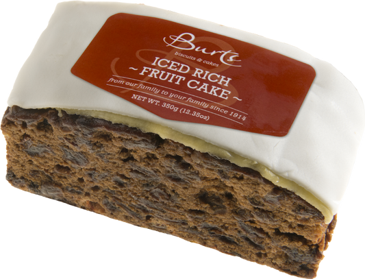 Burts the Bakers Iced Rich Fruit Christmas Cake 350g – Rich Fruit Slab