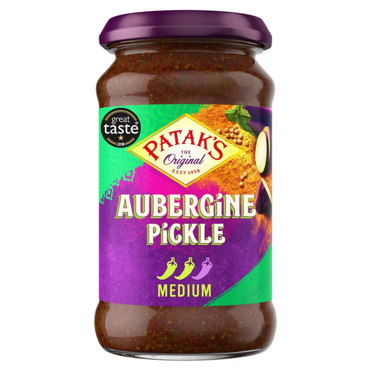 Patak’s Aubergine Pickle Brinjal Medium Spice 283g