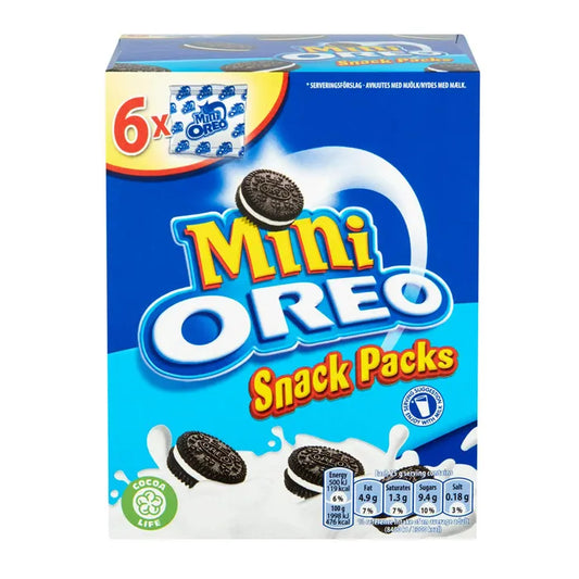 Mini Oreo Biscuits 6 Sealed Packs- Total 114g Lunch Box Snack