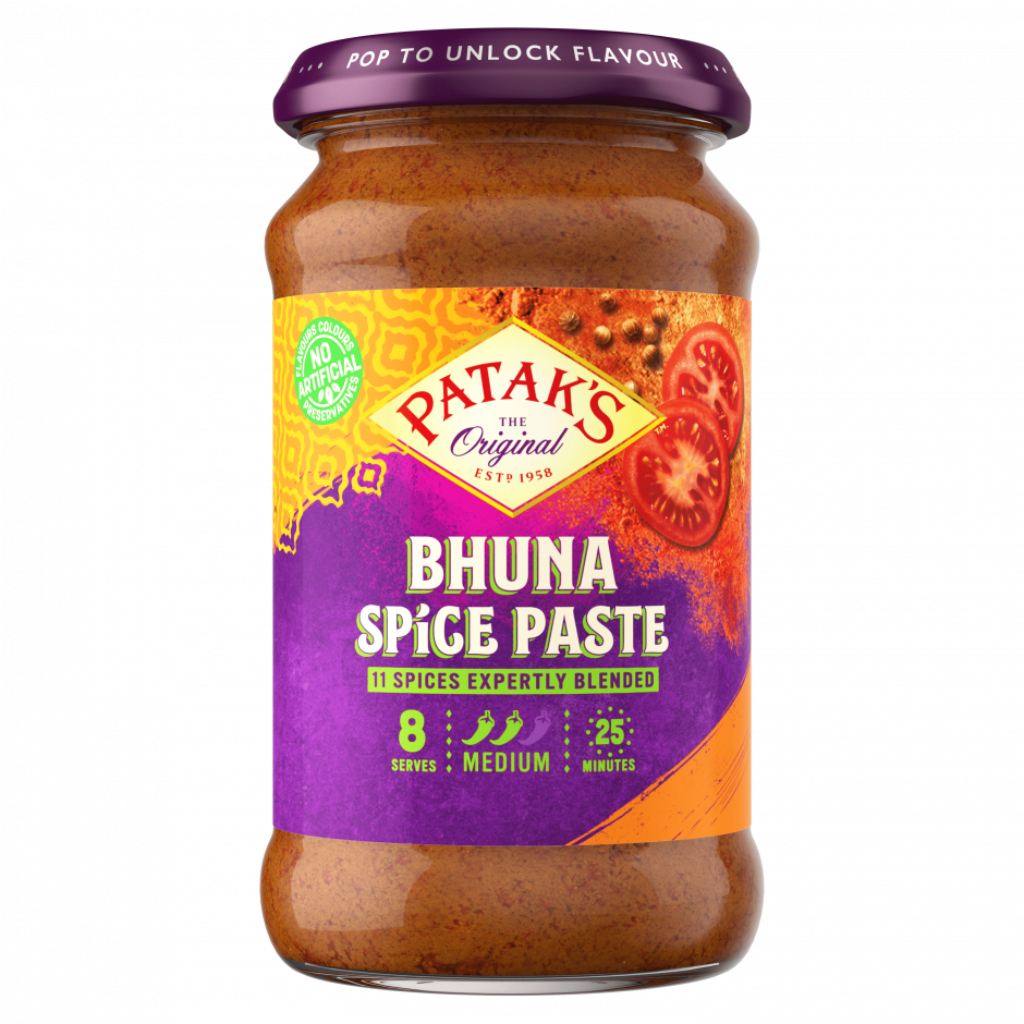 Patak’s Bhuna Curry Paste Medium 283g Indian Spice Blend