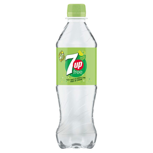 7UP Zero Sugar Free Lemon & Lime Bottle 500ml