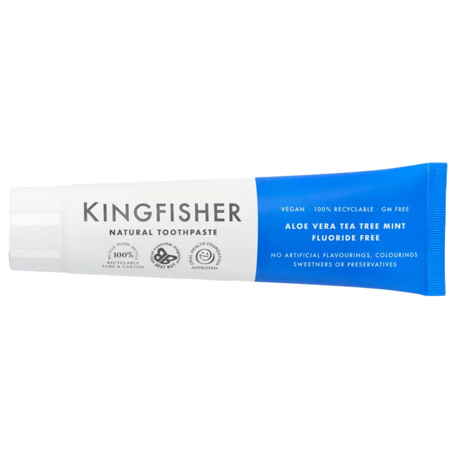 Kingfisher Aloe Tea Tree Mint Fluoride Free Toothpaste 100ml