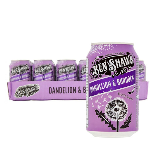 Ben Shaws Dandelion & Burdock Classic 330ml case of 24 Cans