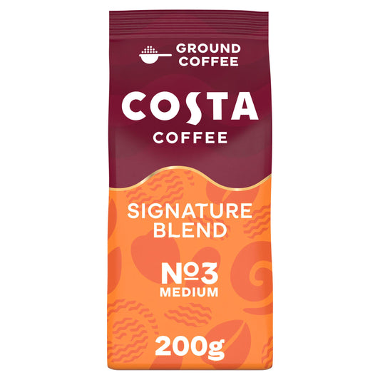 Costa Coffee Mocha Italia Signature Blend Ground for Cafetiere & Filter 200g