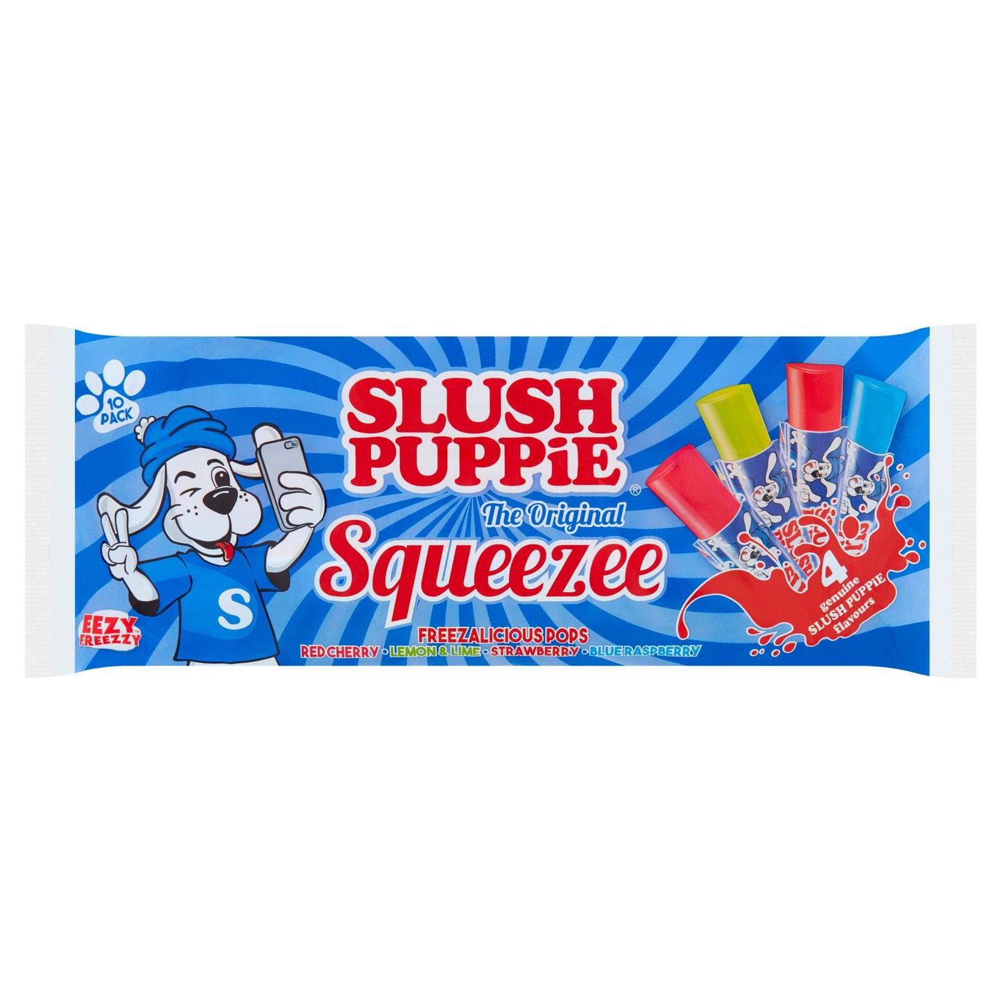 Slush Puppie Ice Pop Lollies Freeze Fruit Pole 10 X 60Ml