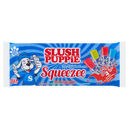 Slush Puppie Ice Pop Lollies Freeze Fruit Pole 10 X 60Ml