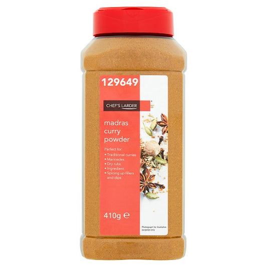 Chef’s Larder Madras Curry Powder 410g – Medium Heat Indian Spice Blend