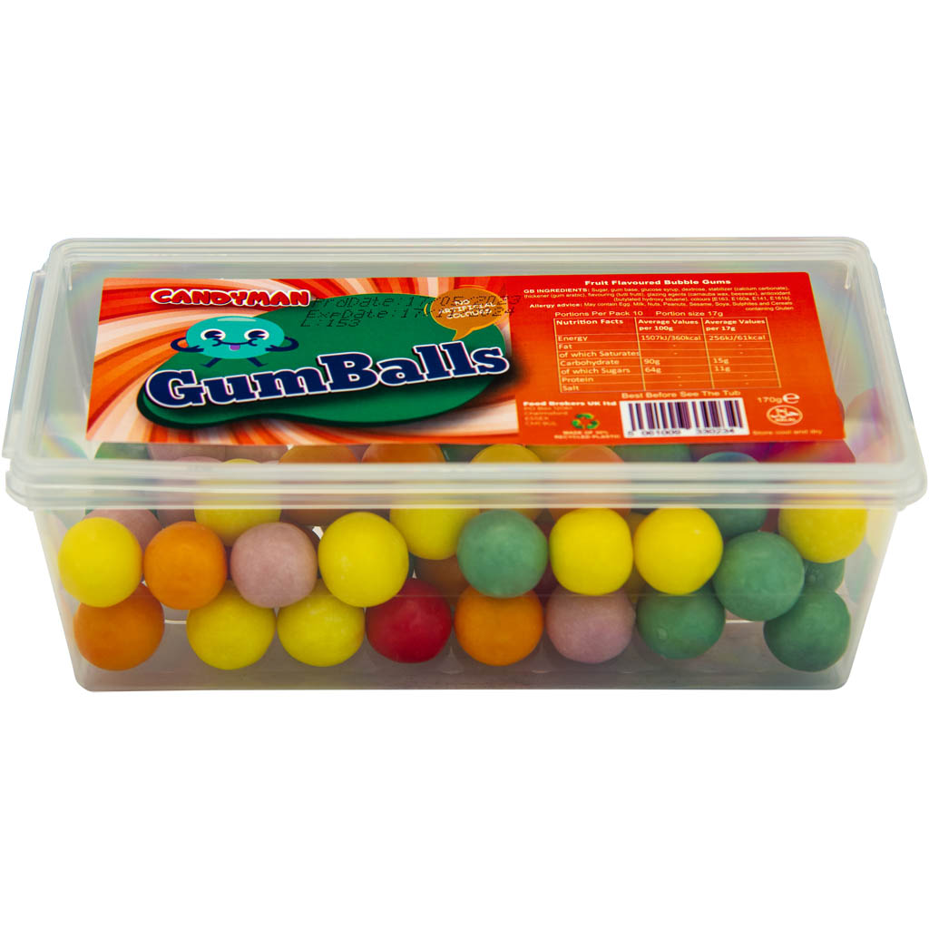 Candyman Gumballs Tub 170g