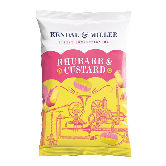Kendal & Miller Rhubarb & Custard 170g Bags – Retro Sweets