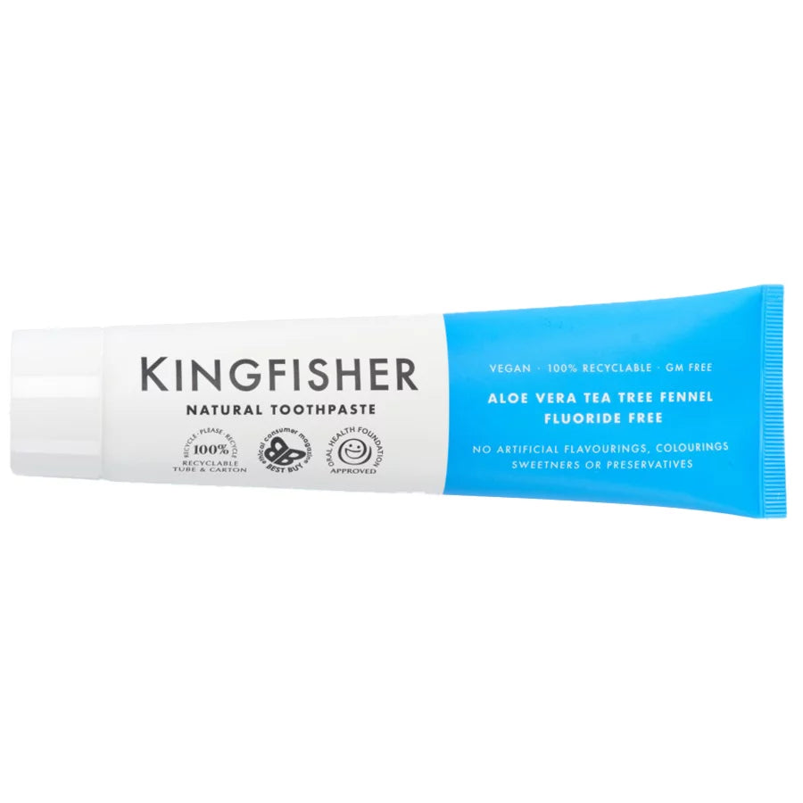 Kingfisher Aloe Tea Tree Fennel Mint Fluoride Free Toothpaste 100ml