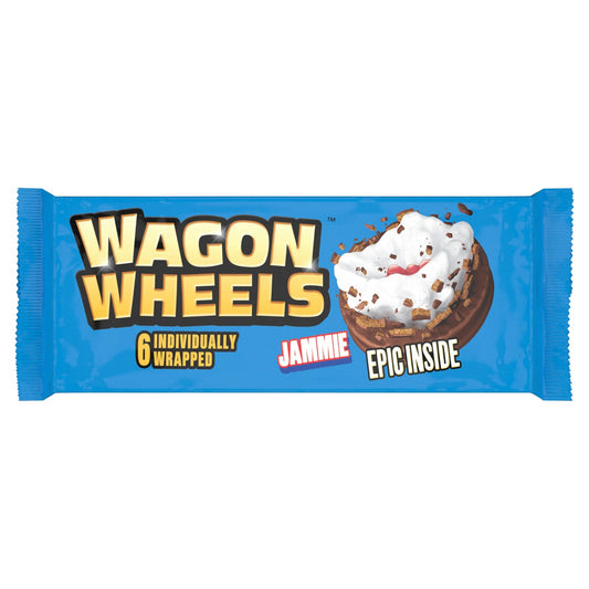 Wagon Wheel Jammie Chocolate Biscuit 6 Pack 229g
