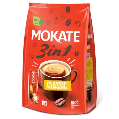 Mokate Roasted Coffee 3 In 1 Classic 10 Pack 170g