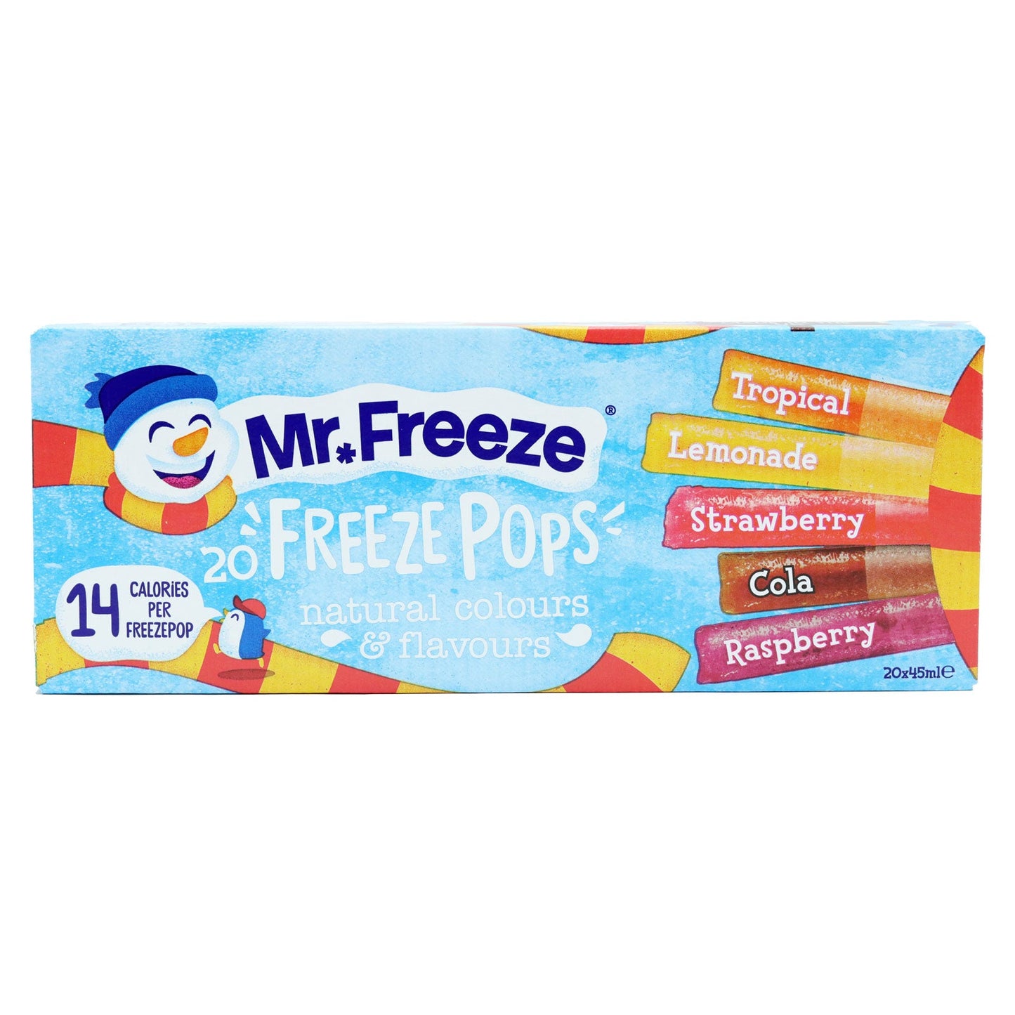 Mr Freeze Ice Pops 20 Pack – Fruity Ice Lollies 45ml