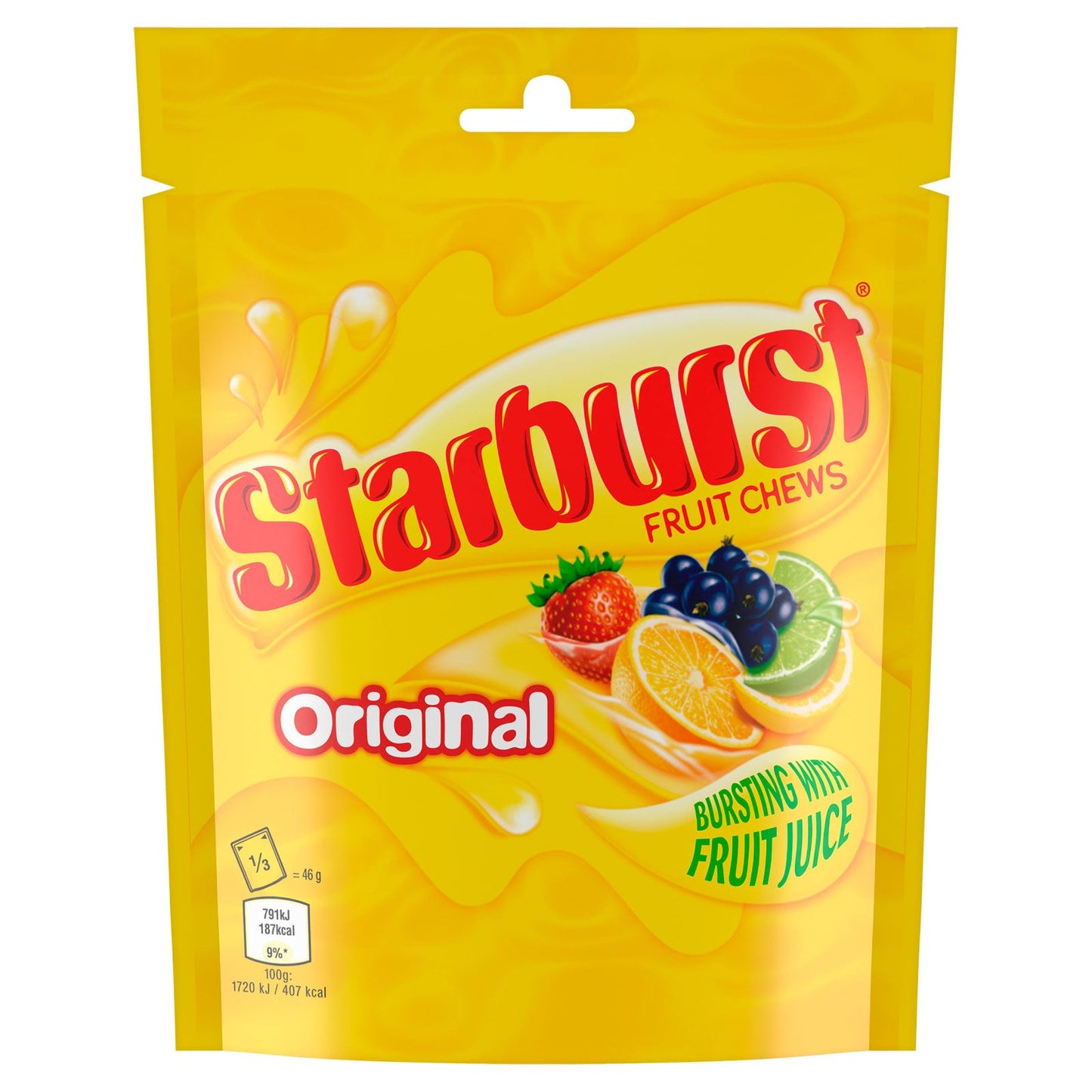 Starburst Original Fruit Chews Pouch 138g