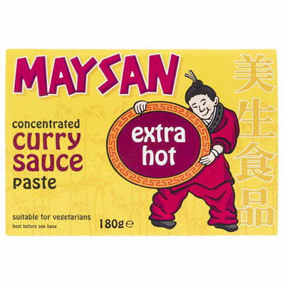 Maysan Curry Paste Concenrated Extra Hot Authentic Chinese 180g