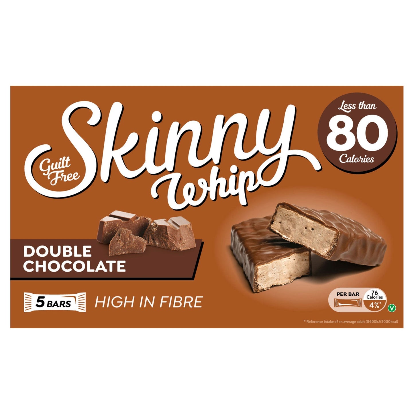 Skinny Whip Double Chocolate Bar 20g Pack of 5