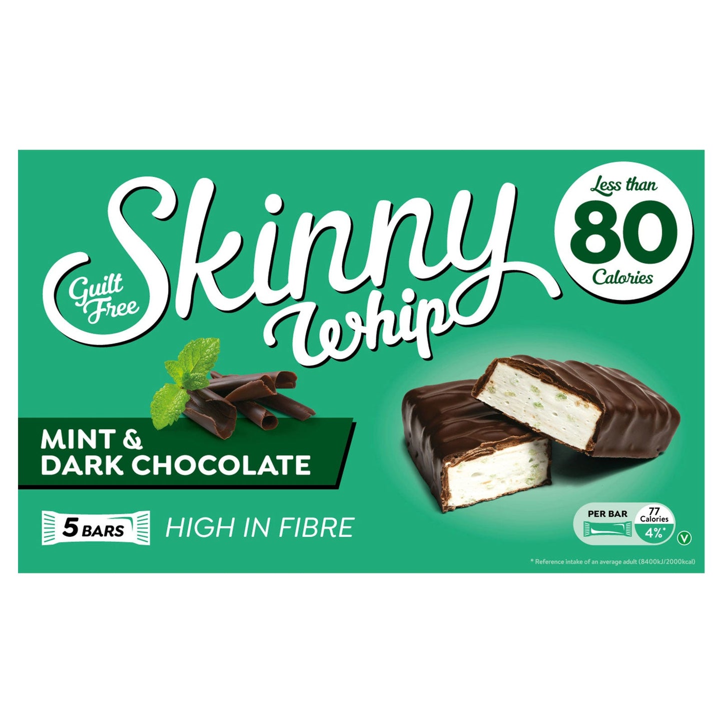Skinny Whip Mint Chocolate Bar 20g Pack of 5
