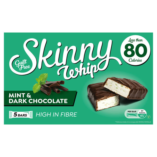 Skinny Whip Mint Chocolate Bar 20g Pack of 5