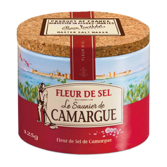 French Saunier de Camargue Fleur de Sel Natural Sea Salt 125g