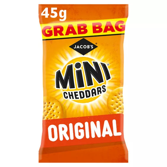 Jacob's Mini Cheddars Original Snacks 45g