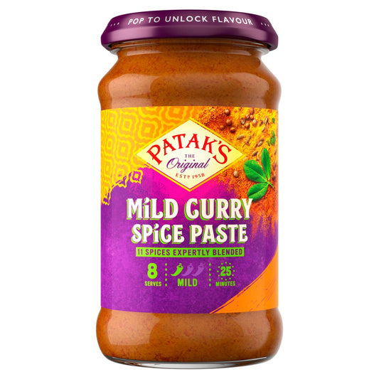Patak’s Mild Curry Paste 283g  Authentic Indian Spice Blend