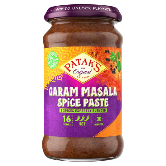 Patak’s Garam Masala Curry Paste Hot 283g Indian Spice Blend