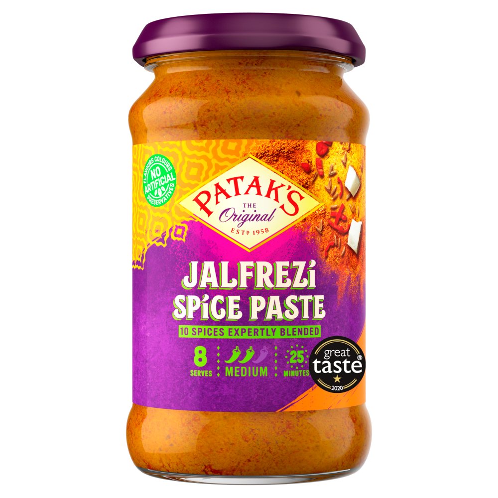 Patak’s Jalfrezi Curry Paste Medium 283g Indian Spice Blend