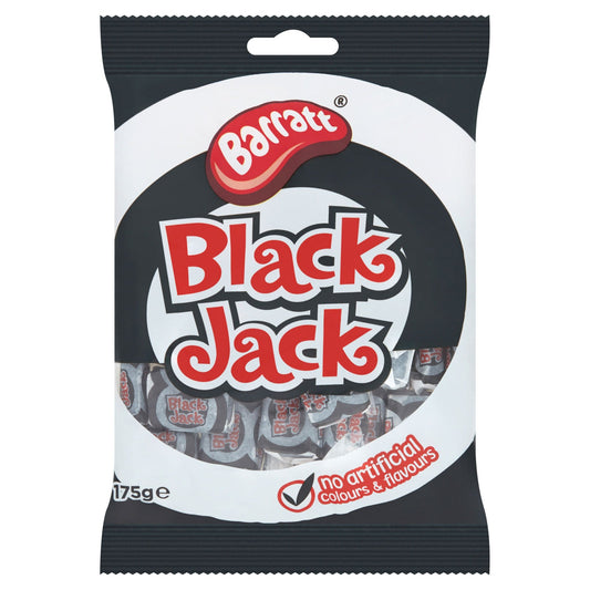 Barratt Black Jack Chews Bag 175g