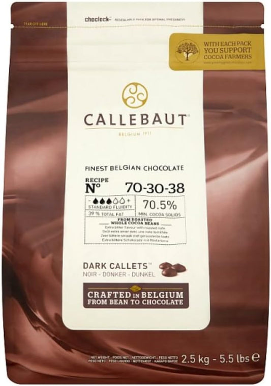 Callebaut 70 30 38 Dark Chocolate Callets 2.5kg